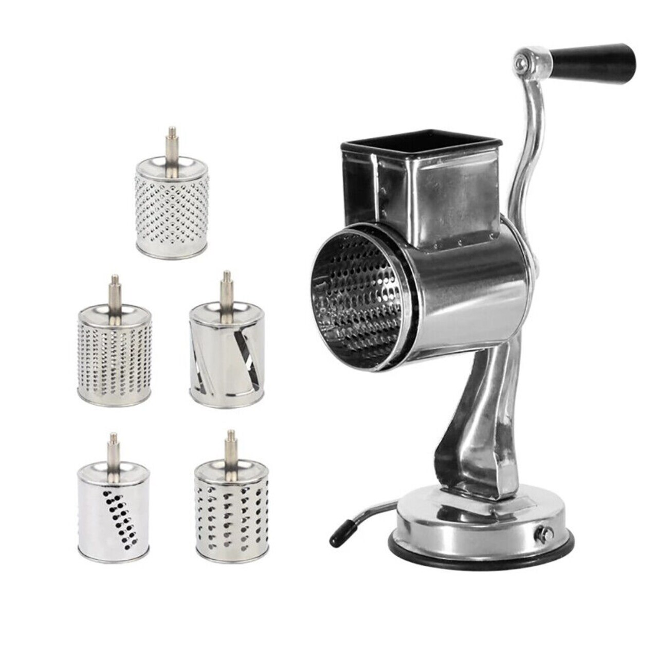 Kitcheniva Stainless Steel Rotary Cheese Vegetable Hand Crank Grater